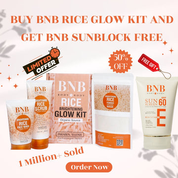 BNB Radiance Resurgence Bundle ( Rice Extract Kit + Free Vitamin E Spf 60 )